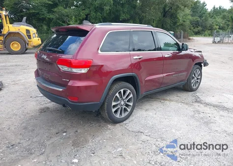 2018 Jeep Grand Cherokee Limited 4X2 z USA, uszkodzony, nr VIN 1C4RJEBG4JC110206